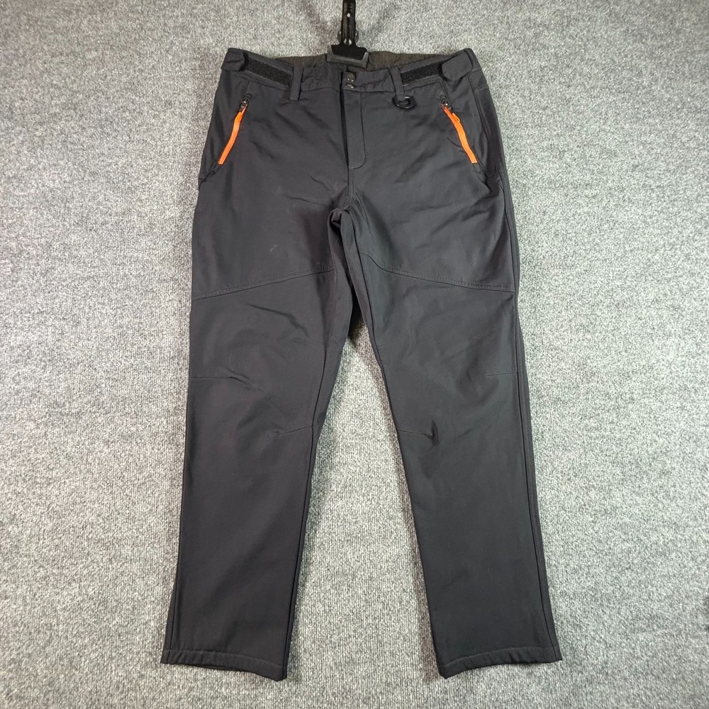 Free Soldier Windbreaker Pants Womens 2XL Black Nylon Lined Straight Leg Stretch